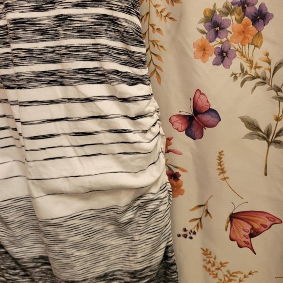 Athleta White and Black Stripped Midi Dress - Picture 5 of 10